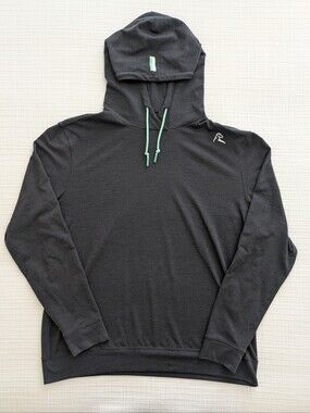 Charcoal & Mint Rhoback Hooded Pullover